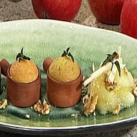 Gresskar- og eplemuffins