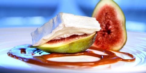 Fiken med karamellsaus