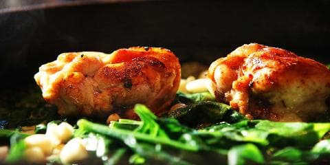 Kylling med vårløk