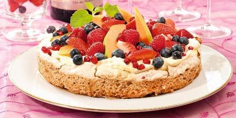 Glutenfri pistasjnøttkake med eggekrem