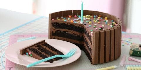 Kit-kat sjokoladekake