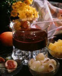Sjokoladefondue med frukt
