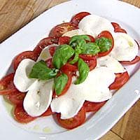 Tomatsalat med mozzarella