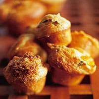 Muffins med gresskar og basilikum