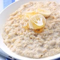 Porridge - Havregrynsgrøt med honning og banan