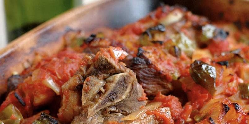 Lammelår i terracottagryte