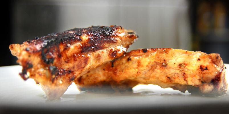 Spareribs med honning og sennep