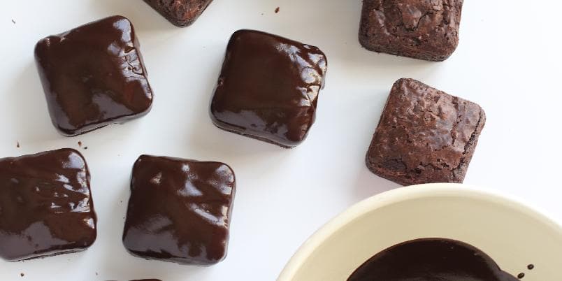 Brownies med sjokoladeglasur