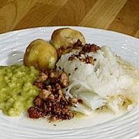 Lutefisk kokt i mikrobølgeovn