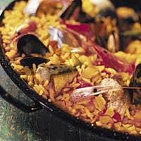 Paella med makrell