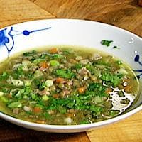 Linsesuppe med bacon