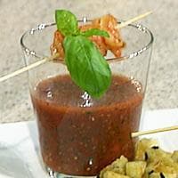 Gazpacho med scampi