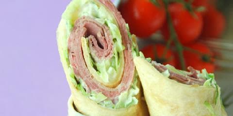 Wraps med roastbiff