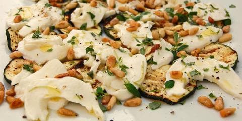 Squash med mozzarella