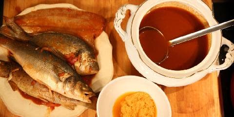 Bouillabaisse - fransk fiskesuppe