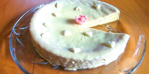 Konfektkake med hvit sjokolade