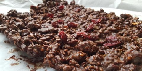 Sjokoladesnacks med tranebær