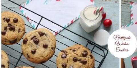 Christmas chocolate chip cookies