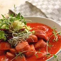 Pølsegryte med chili