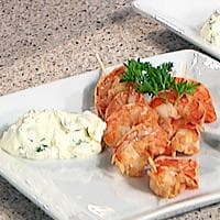 Marinerte scampi med yoghurt-aioli