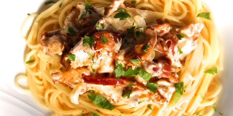 Pasta med kantareller