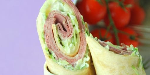 Wraps med roastbiff