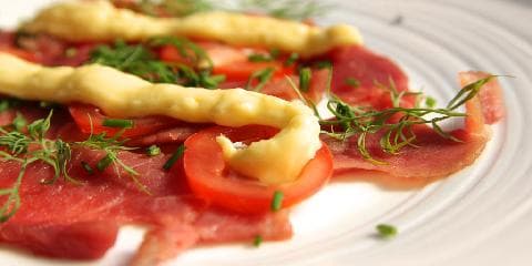 Carpaccio av hjort