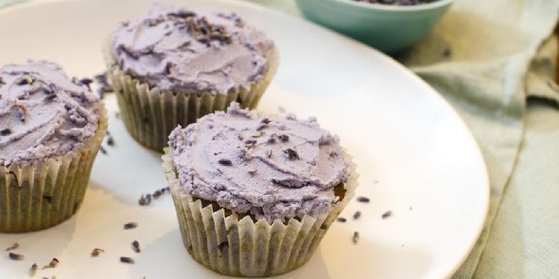 Cupcakes med lavendel