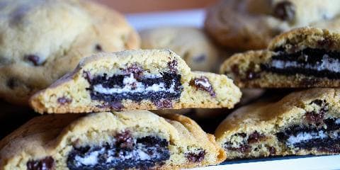 Innbakte Oreo-cookies