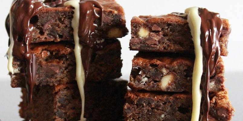 Saftig trippel sjokoladekake