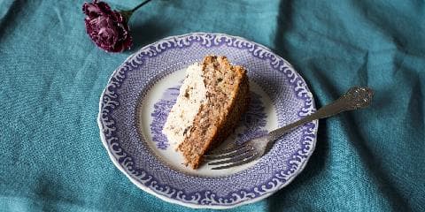 Nøttekake med smak av konkjakk