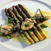 Østers med asparges og sitron