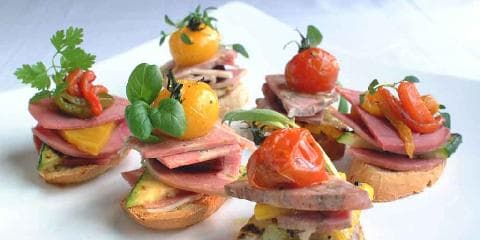 Bruschetta med julepålegg