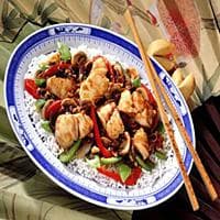Stekt torsk med kinesisk saus