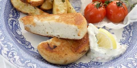 Fiskekaker med epletzatziki