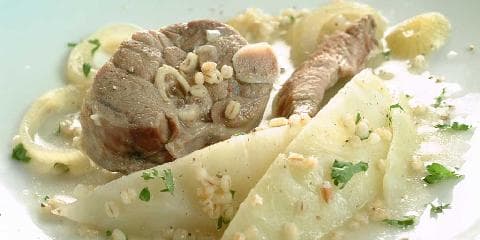 Lam med bygg og kål - Lamb with barley and cabbage