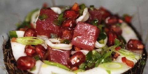 Tunfiskceviche med kokos