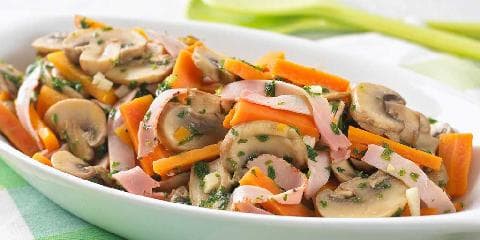 Gulrotsalat med sopp