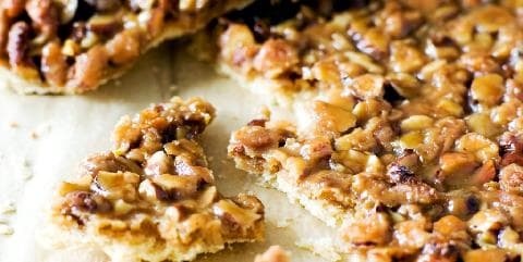 Nøtte- og karamellbiter