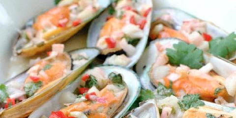 Blåskjell med chili og lime