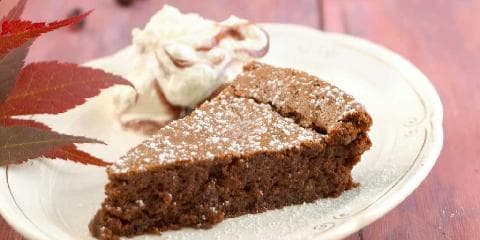 Sjokoladekake med solbær