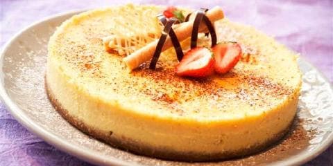 Ostekake med hvit sjokolade