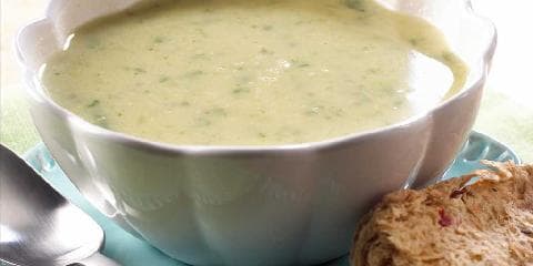 Purre- og hvitløksuppe