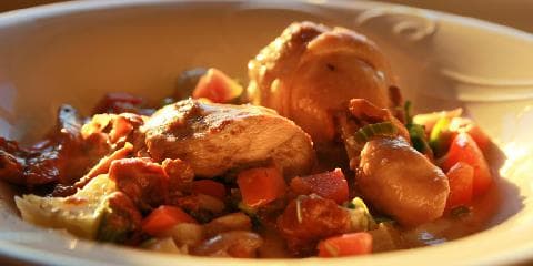 Kyllinggryte med cognac