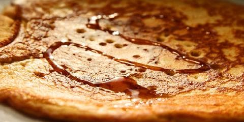 Pannekaker med peanøttsmør