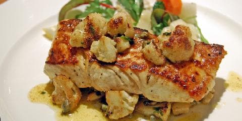 Torsk med stekt blomkål