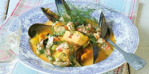 Fiskesuppe med fennikel og safran