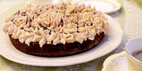 Sjokoladekake med peanøttsmørkrem