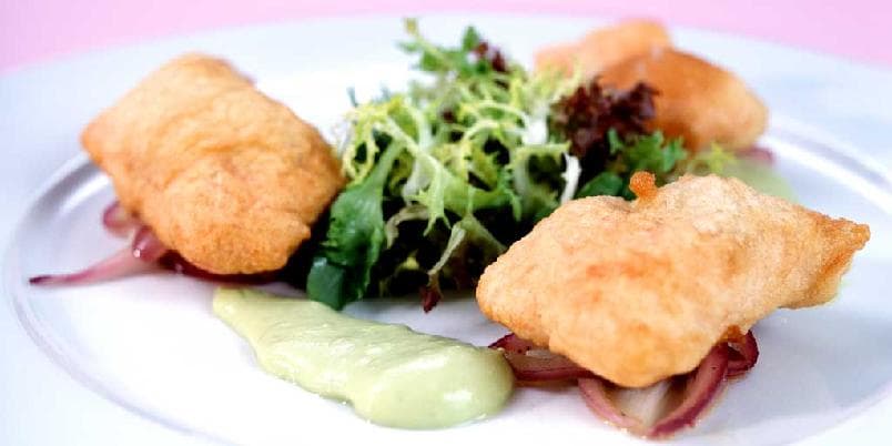 Ishavsrøye tempura