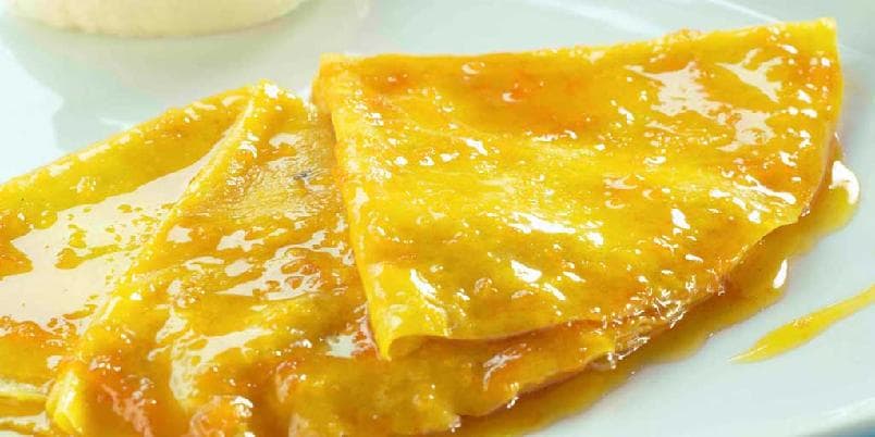 Crêpes Suzettes med cognac